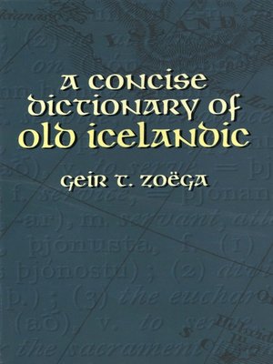 cover image of A Concise Dictionary of Old Icelandic